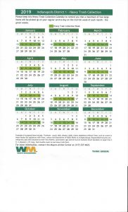 Waste Management for their 2019 Heavy Trash Pickup Schedule – Janice